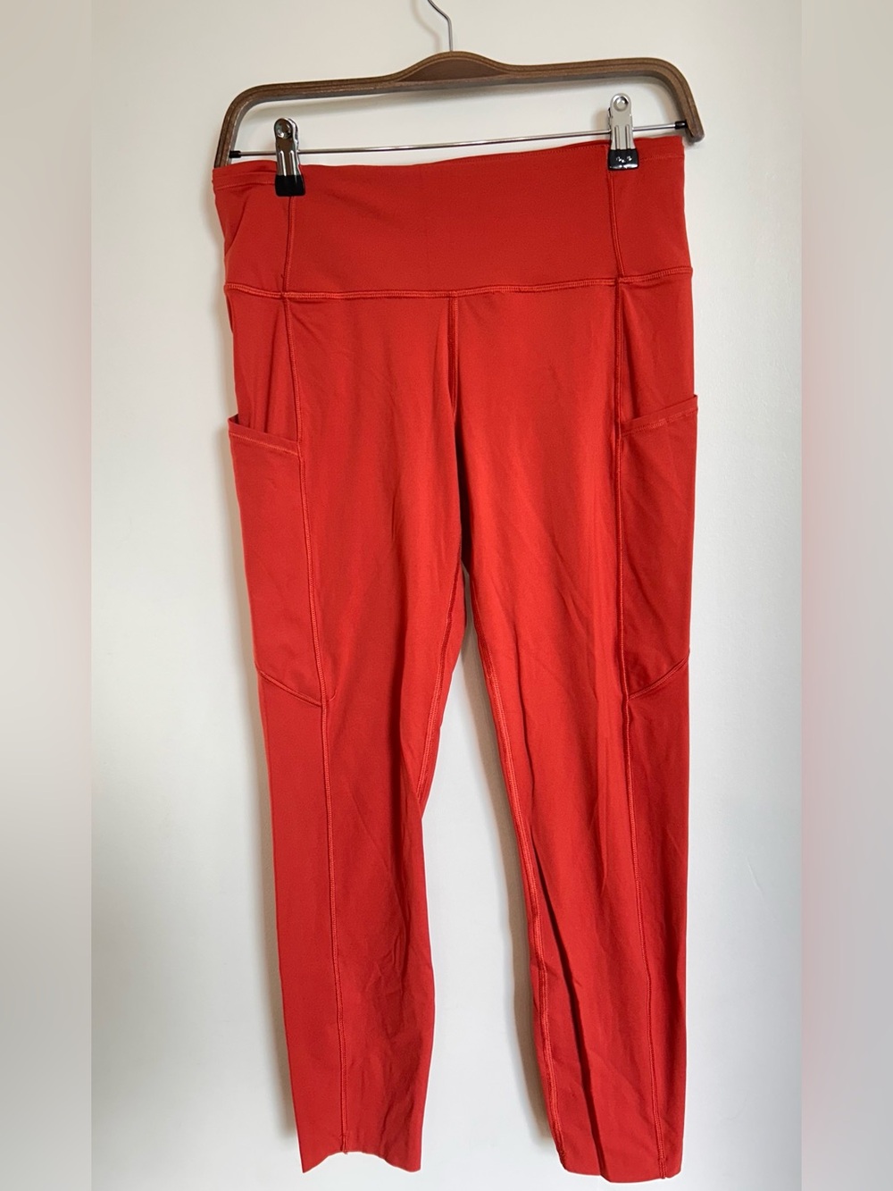 LULULEMON CROPPED ANKLE LENGTH LEGGINGS BURNT ORANGE